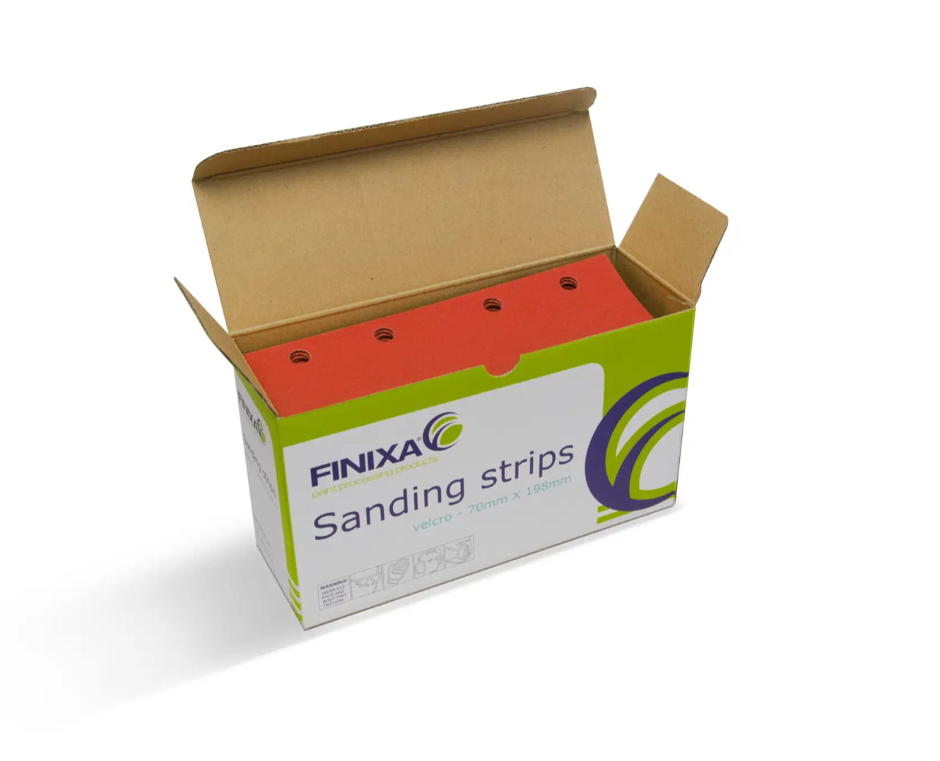 Finixa Bandes abrasives-papier-70x198mm 8 trous 100p.