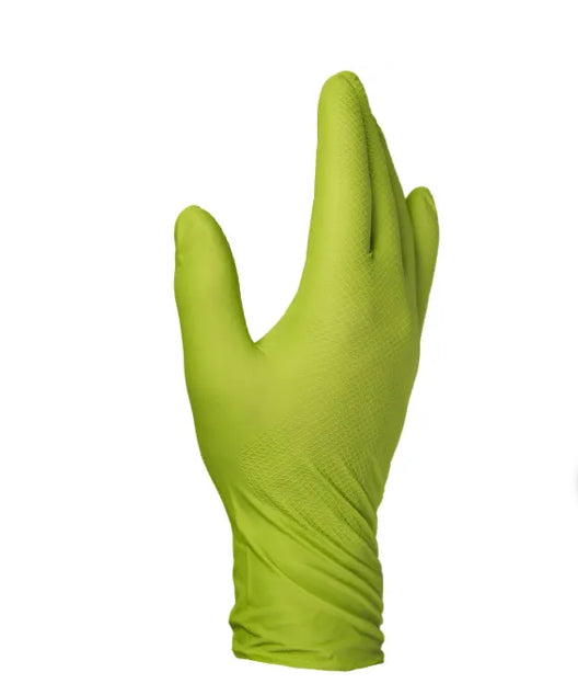 Finixa Gants jetables nitril Super gripe vert lime 50p