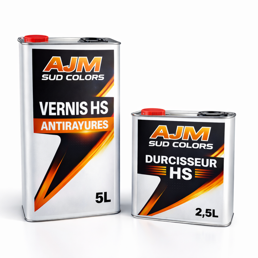 Pack vernis HS Anti-rayures 7.5L AJM SUD COLORS